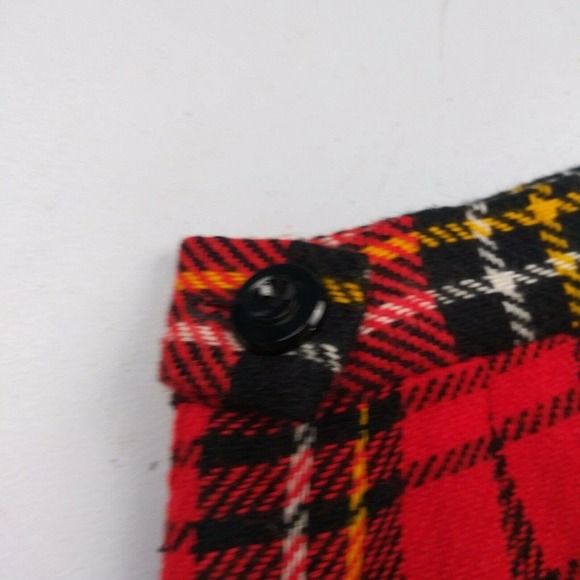 Vintage Handmade Flannel‎ Plaid Skirt Schoolgirl - Picture 6 of 8